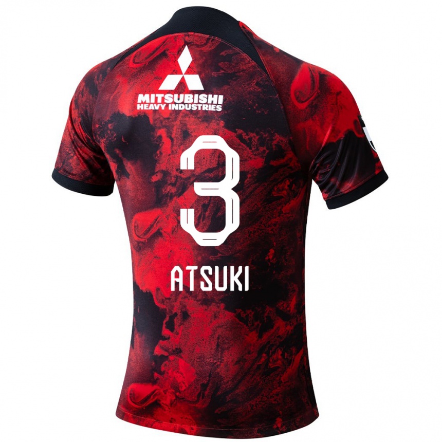 Vaikiškas Atsuki Ito #3 Raudona Juoda Namų Marškinėliai 2024/25 T-Shirt