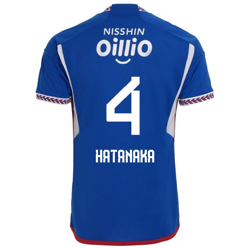 Vaikiškas Shinnosuke Hatanaka #4 Mėlyna Balta Raudona Namų Marškinėliai 2024/25 T-Shirt