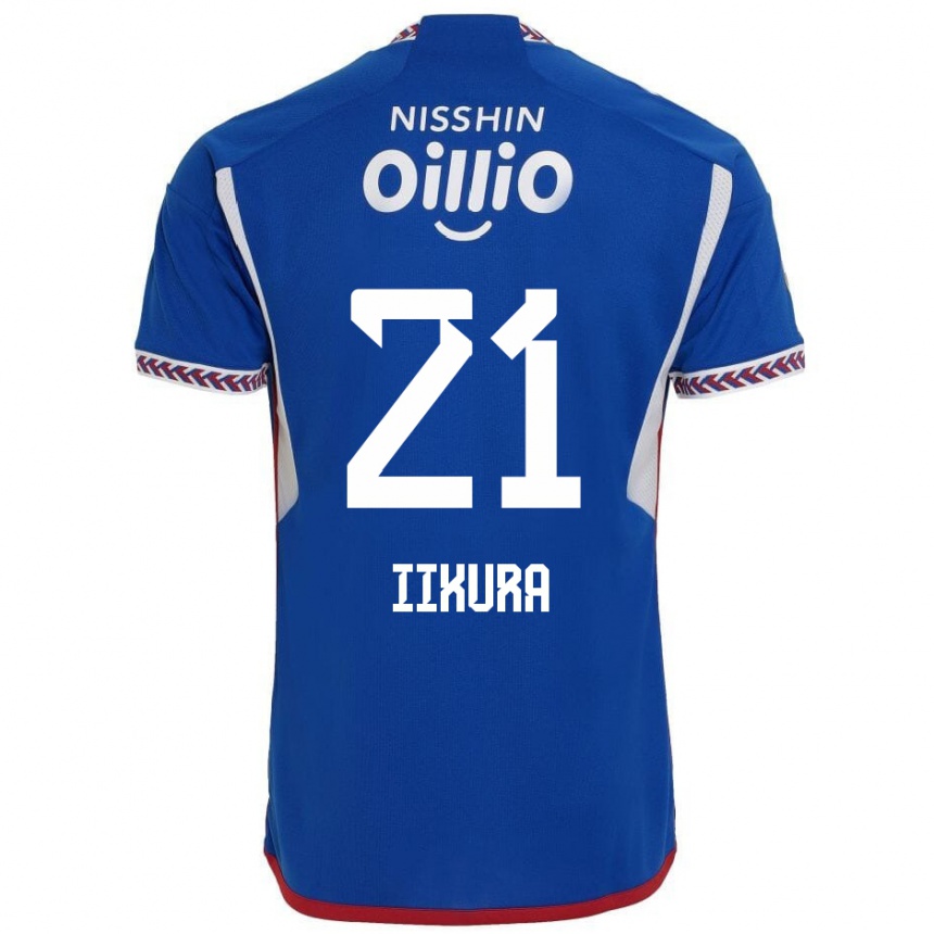 Vaikiškas Hiroki Iikura #21 Mėlyna Balta Raudona Namų Marškinėliai 2024/25 T-Shirt