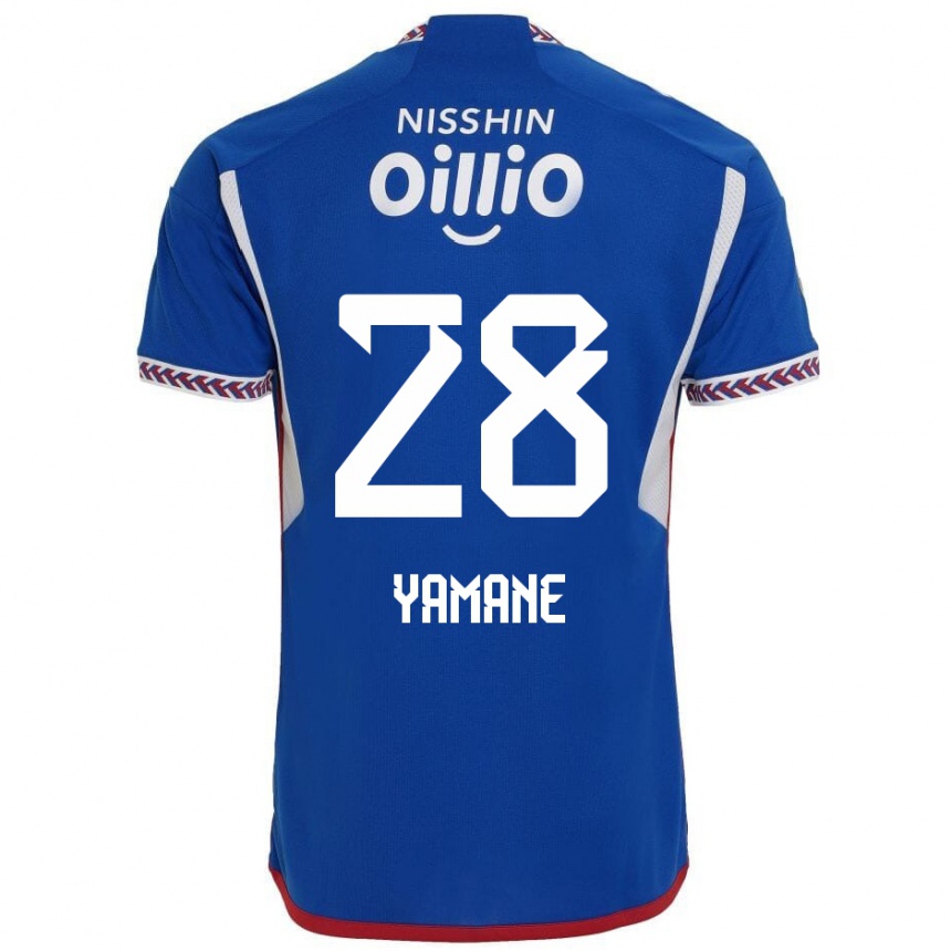 Vaikiškas Riku Yamane #28 Mėlyna Balta Raudona Namų Marškinėliai 2024/25 T-Shirt