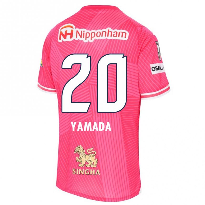 Vaikiškas Kotaro Yamada #20 Rožinė Balta Namų Marškinėliai 2024/25 T-Shirt