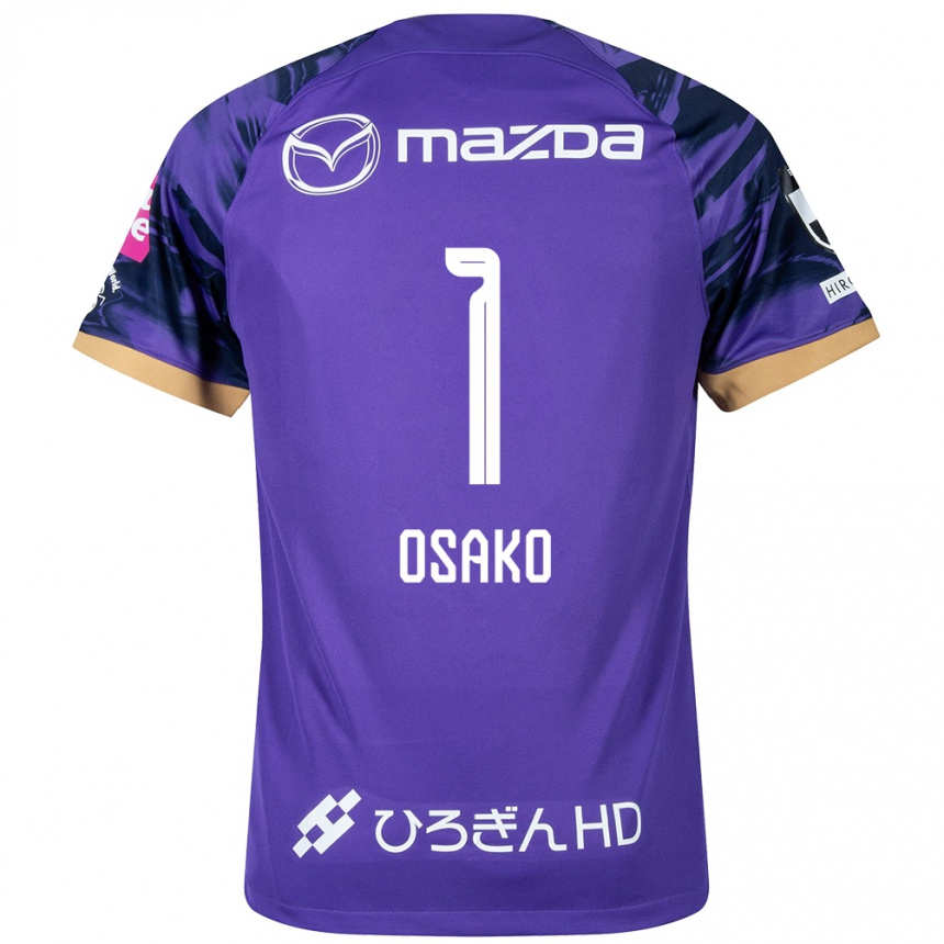 Vaikiškas Keisuke Osako #1 Violetinė Balta Namų Marškinėliai 2024/25 T-Shirt