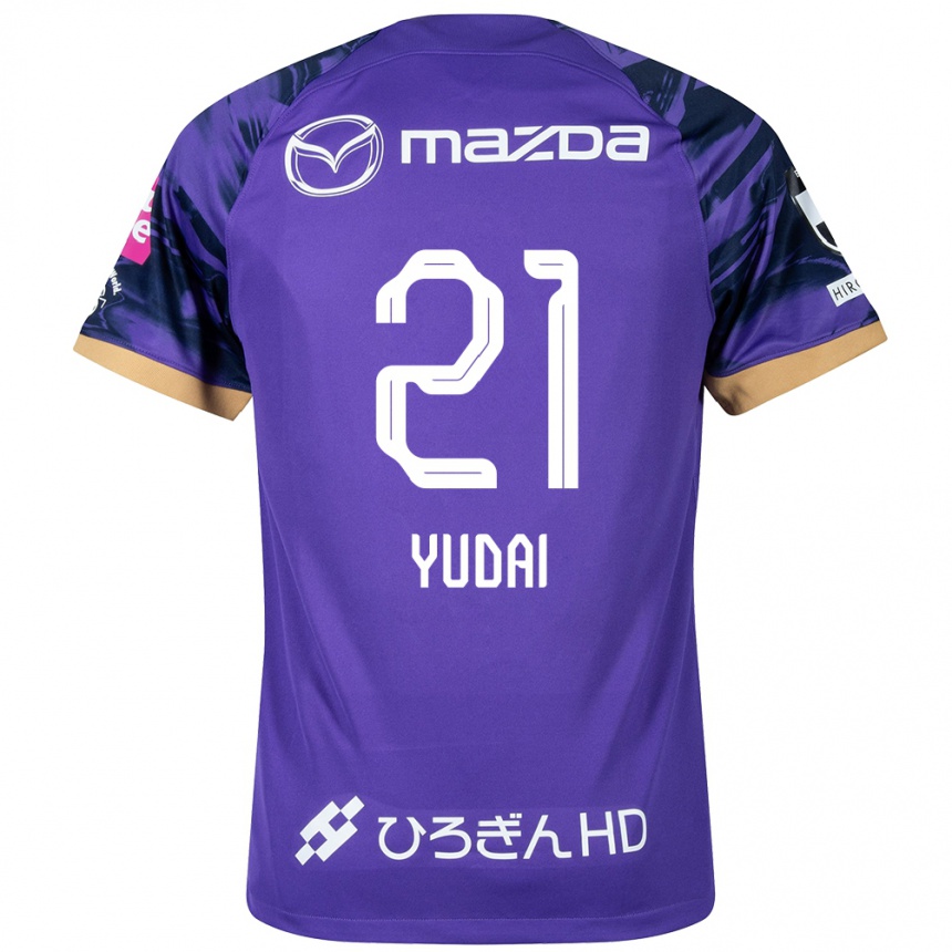 Vaikiškas Yudai Tanaka #21 Violetinė Balta Namų Marškinėliai 2024/25 T-Shirt