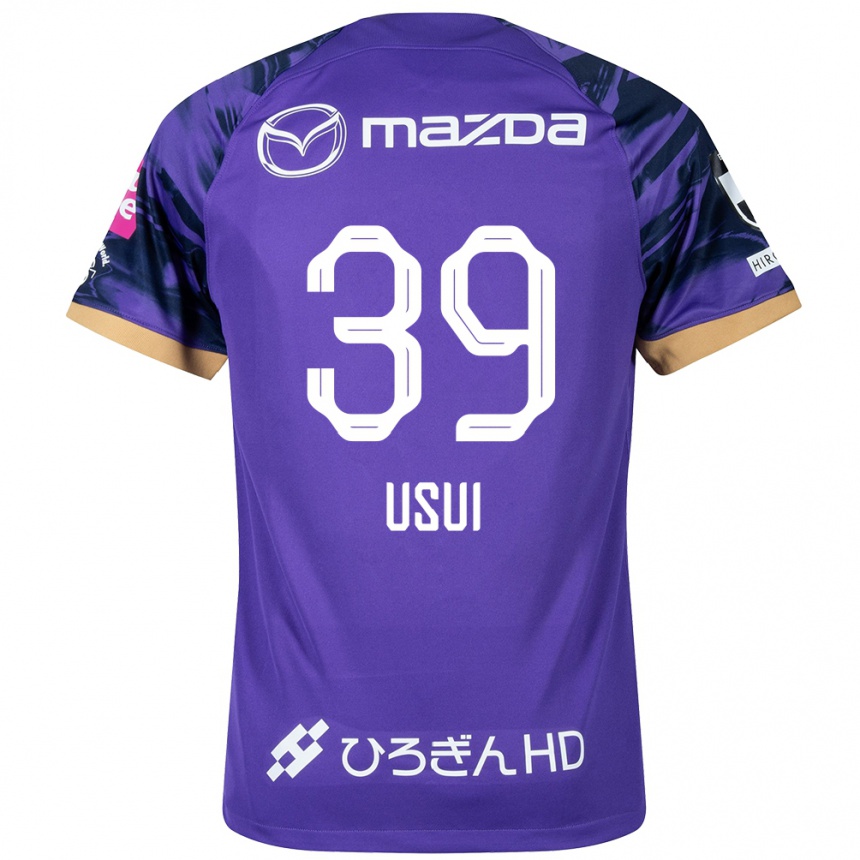 Vaikiškas Haruto Usui #39 Violetinė Balta Namų Marškinėliai 2024/25 T-Shirt