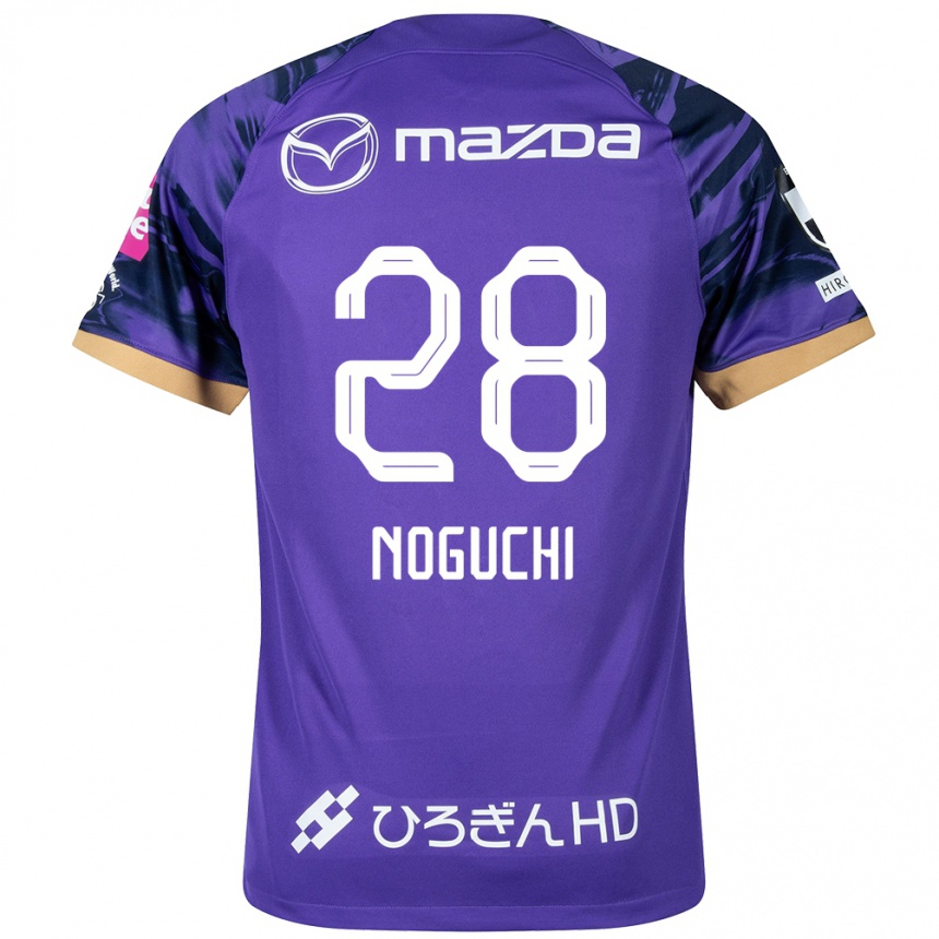 Vaikiškas Rento Noguchi #28 Violetinė Balta Namų Marškinėliai 2024/25 T-Shirt