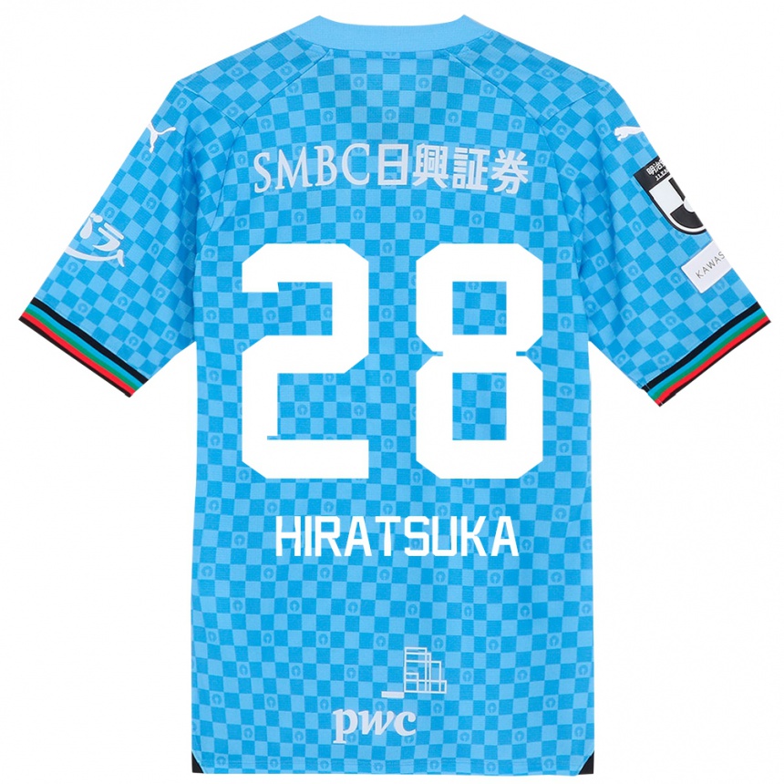 Vaikiškas Hayato Hiratsuka #28 Mėlyna Žydra Namų Marškinėliai 2024/25 T-Shirt