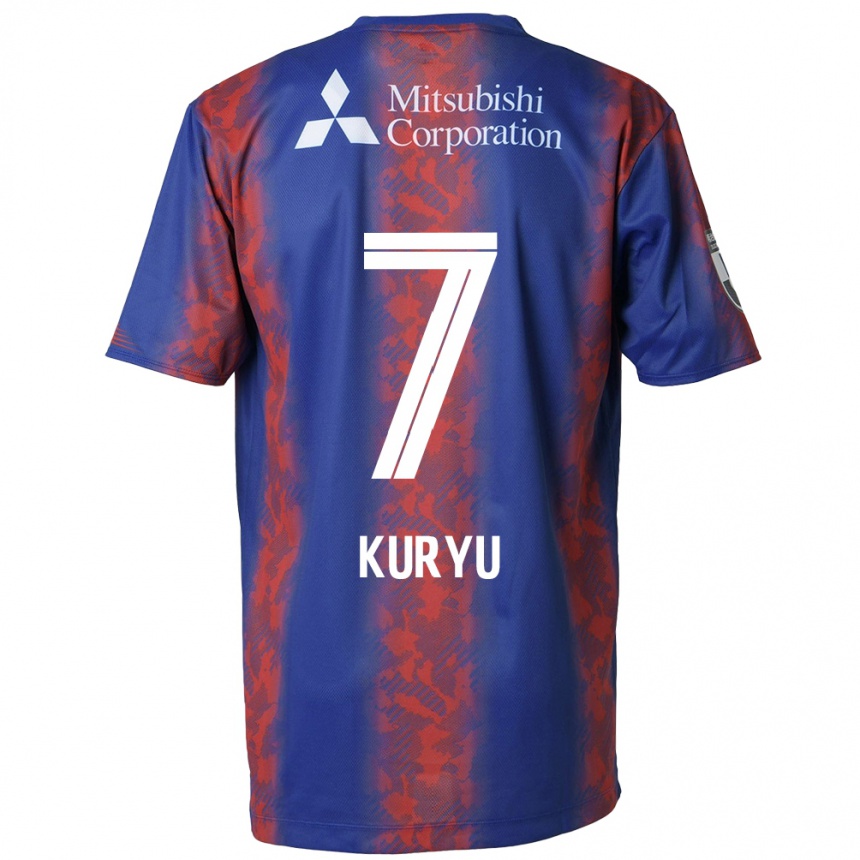 Vaikiškas Kuryu Matsuki #7 Mėlyna Raudona Namų Marškinėliai 2024/25 T-Shirt