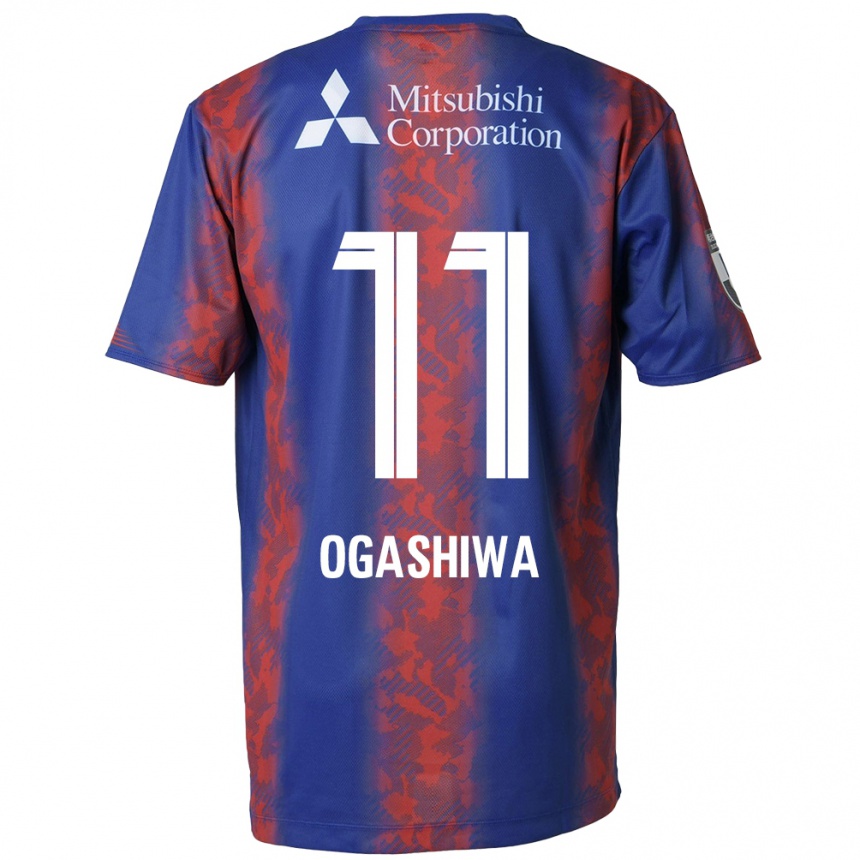 Vaikiškas Tsuyoshi Ogashiwa #11 Mėlyna Raudona Namų Marškinėliai 2024/25 T-Shirt