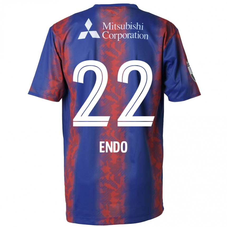 Vaikiškas Keita Endo #22 Mėlyna Raudona Namų Marškinėliai 2024/25 T-Shirt