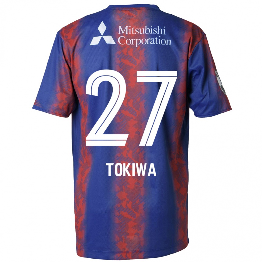 Vaikiškas Kyota Tokiwa #27 Mėlyna Raudona Namų Marškinėliai 2024/25 T-Shirt