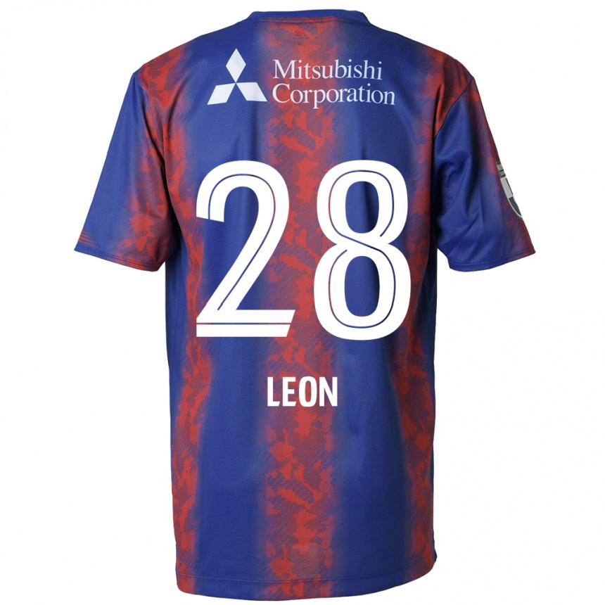 Vaikiškas Leon Nozawa #28 Mėlyna Raudona Namų Marškinėliai 2024/25 T-Shirt