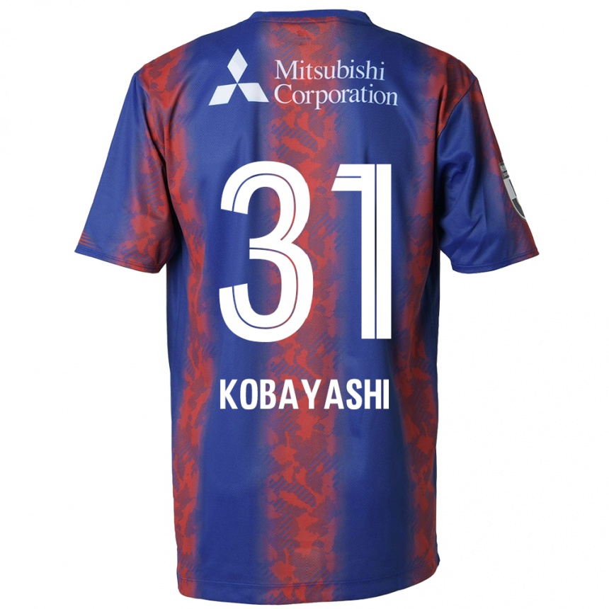 Vaikiškas Masataka Kobayashi #31 Mėlyna Raudona Namų Marškinėliai 2024/25 T-Shirt