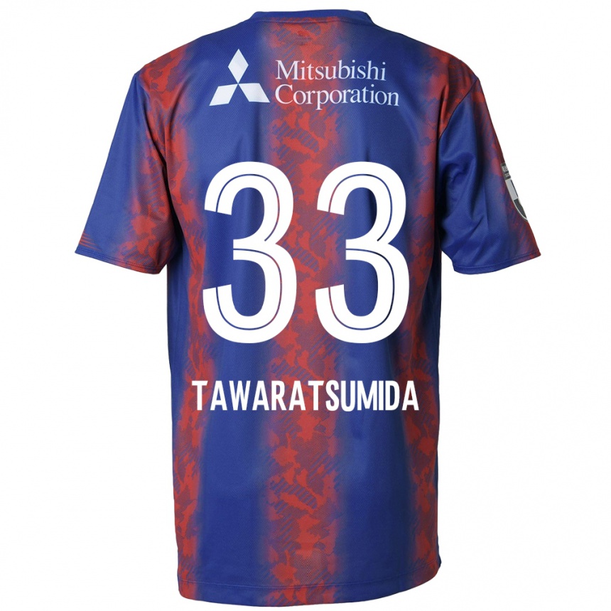 Vaikiškas Kota Tawaratsumida #33 Mėlyna Raudona Namų Marškinėliai 2024/25 T-Shirt