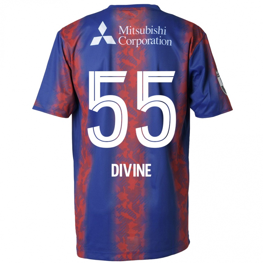 Vaikiškas Divine Chinedu Otani #55 Mėlyna Raudona Namų Marškinėliai 2024/25 T-Shirt