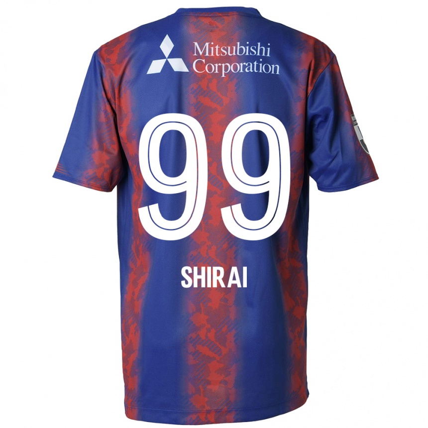 Vaikiškas Kosuke Shirai #99 Mėlyna Raudona Namų Marškinėliai 2024/25 T-Shirt