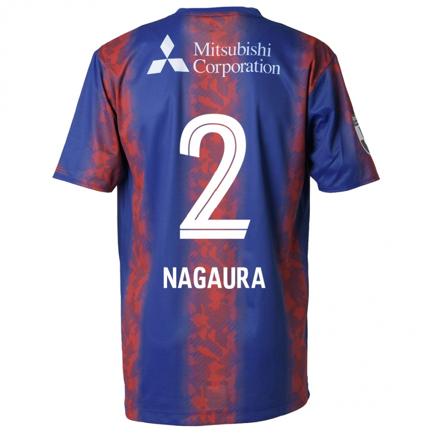 Vaikiškas Koshi Nagaura #2 Mėlyna Raudona Namų Marškinėliai 2024/25 T-Shirt