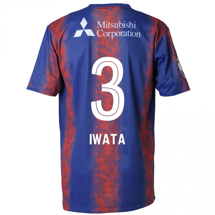 Vaikiškas Yuki Iwata #3 Mėlyna Raudona Namų Marškinėliai 2024/25 T-Shirt