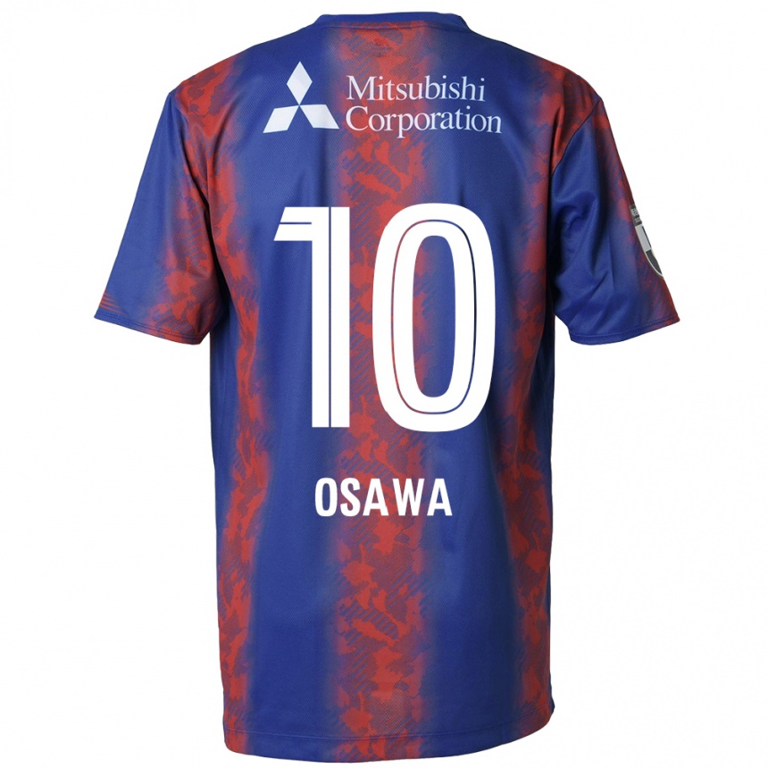 Vaikiškas Shuzo Osawa #10 Mėlyna Raudona Namų Marškinėliai 2024/25 T-Shirt