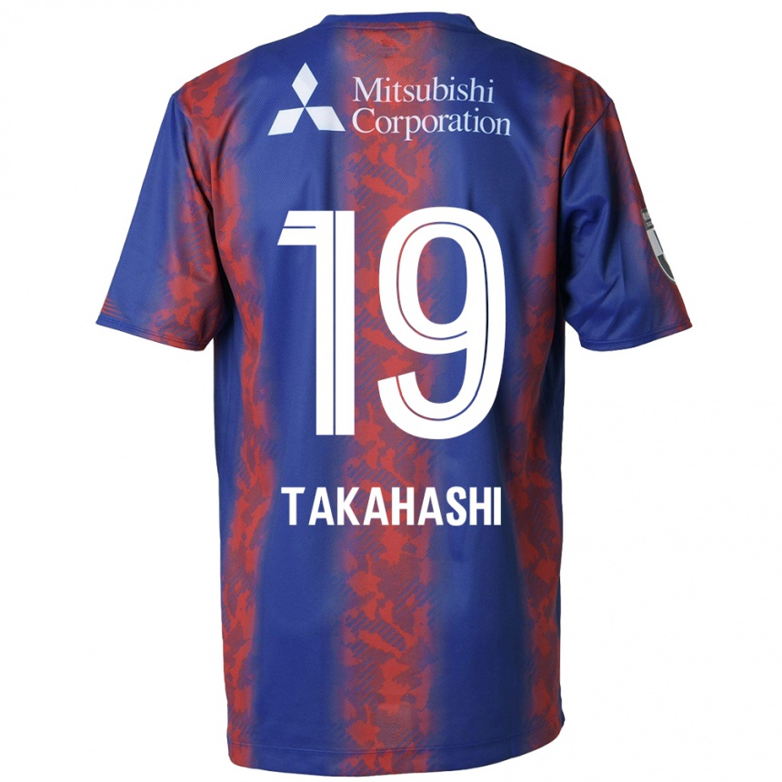 Vaikiškas Yuya Takahashi #19 Mėlyna Raudona Namų Marškinėliai 2024/25 T-Shirt