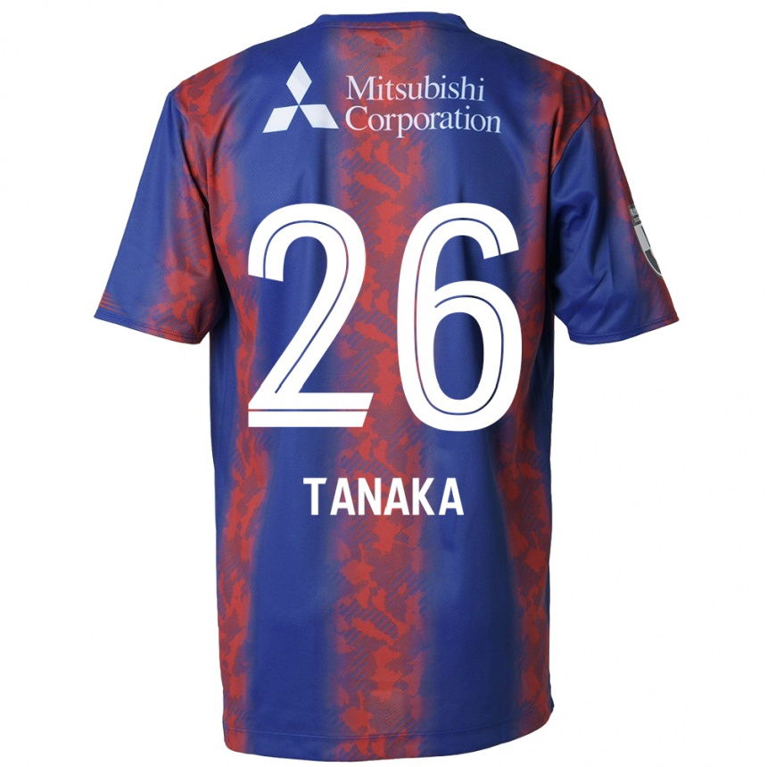 Vaikiškas Haruto Tanaka #26 Mėlyna Raudona Namų Marškinėliai 2024/25 T-Shirt