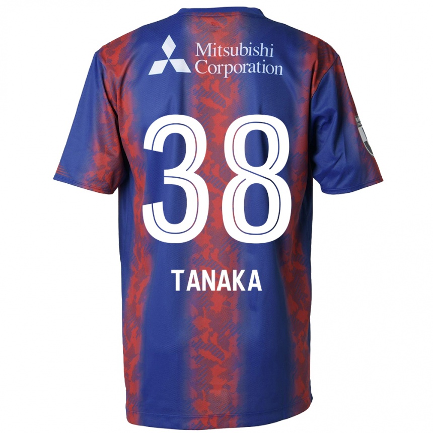 Vaikiškas Kio Tanaka #38 Mėlyna Raudona Namų Marškinėliai 2024/25 T-Shirt