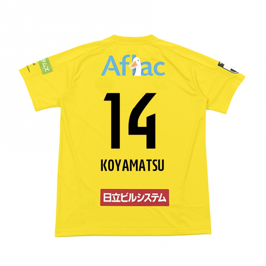 Vaikiškas Tomoya Koyamatsu #14 Geltona Juoda Namų Marškinėliai 2024/25 T-Shirt