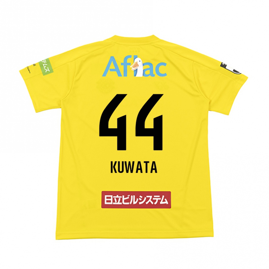 Vaikiškas Taisei Kuwata #44 Geltona Juoda Namų Marškinėliai 2024/25 T-Shirt