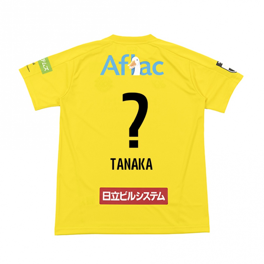 Vaikiškas Ari Tanaka #0 Geltona Juoda Namų Marškinėliai 2024/25 T-Shirt