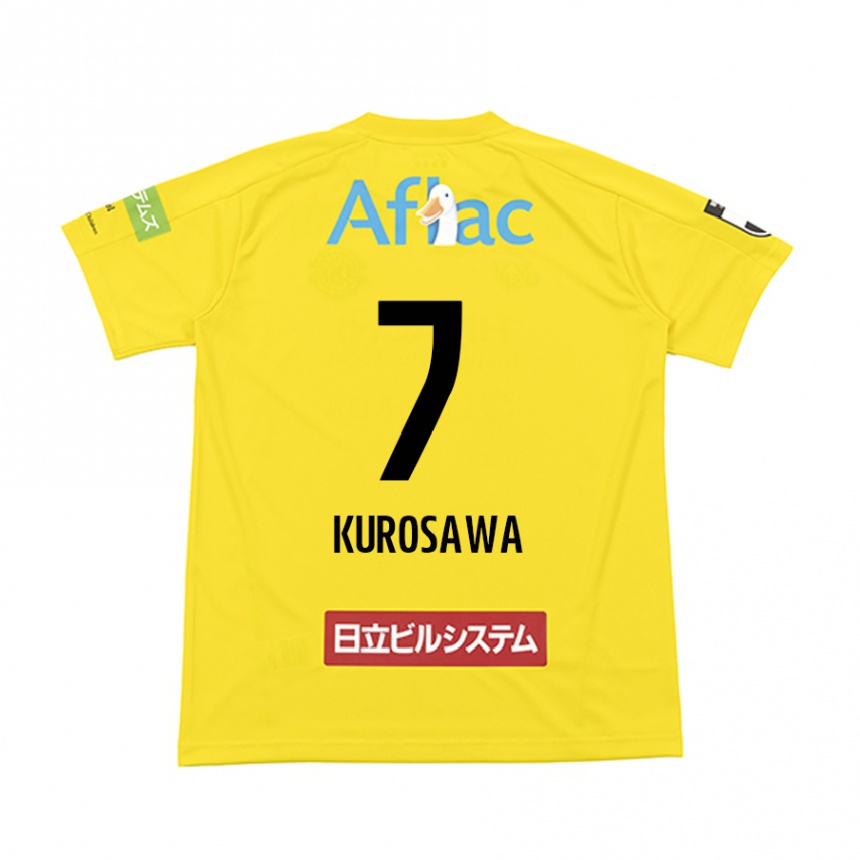 Vaikiškas Shido Kurosawa #7 Geltona Juoda Namų Marškinėliai 2024/25 T-Shirt