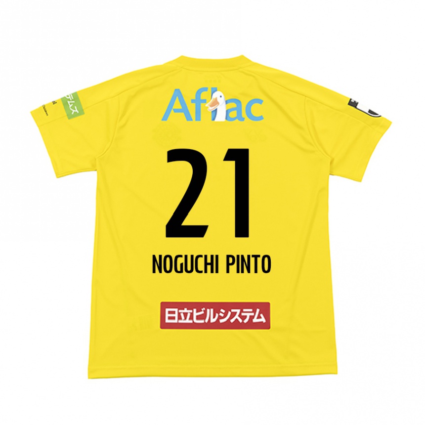 Vaikiškas Amato Noguchi Pinto #21 Geltona Juoda Namų Marškinėliai 2024/25 T-Shirt