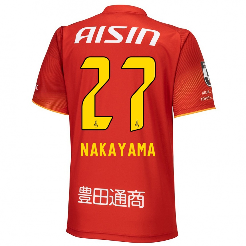 Vaikiškas Katsuhiro Nakayama #27 Raudona Balta Geltona Namų Marškinėliai 2024/25 T-Shirt