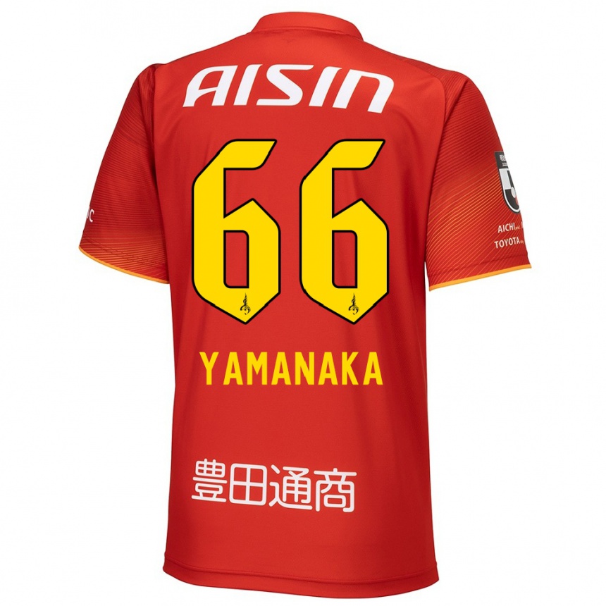 Vaikiškas Ryosuke Yamanaka #66 Raudona Balta Geltona Namų Marškinėliai 2024/25 T-Shirt