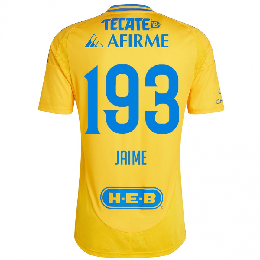 Vaikiškas Kenneth Jaime #193 Auksinė Geltona Namų Marškinėliai 2024/25 T-Shirt