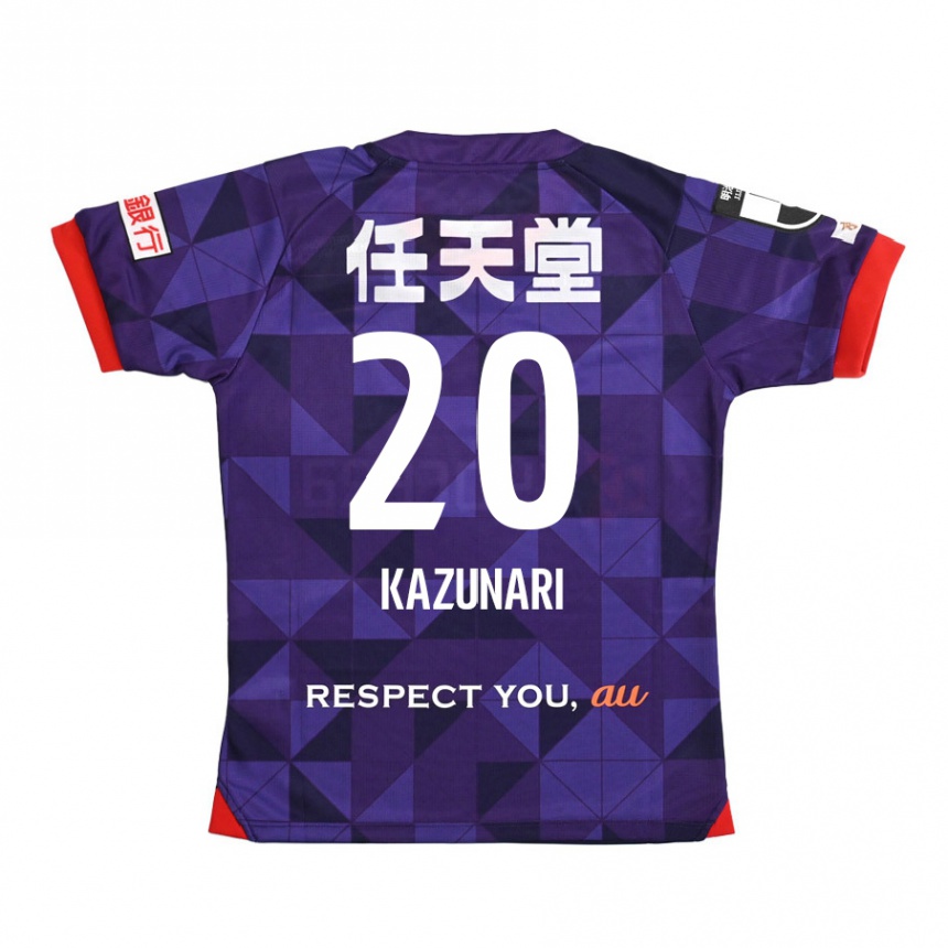 Vaikiškas Kazunari Kita #20 Violetinė Balta Namų Marškinėliai 2024/25 T-Shirt