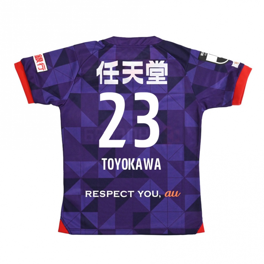 Vaikiškas Yuta Toyokawa #23 Violetinė Balta Namų Marškinėliai 2024/25 T-Shirt