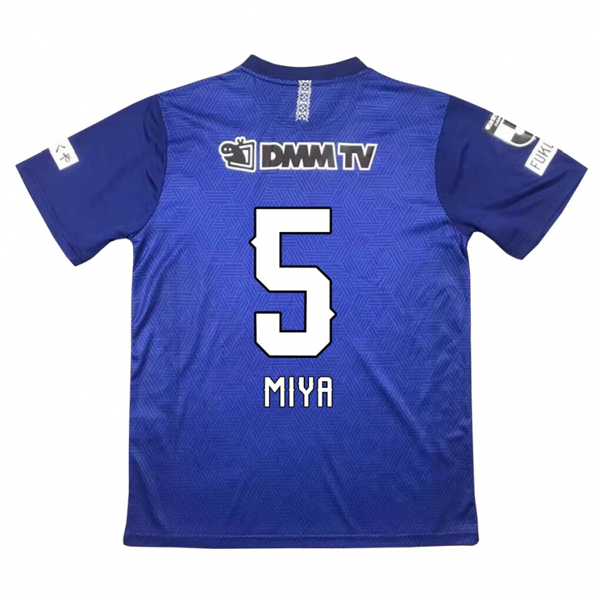 Vaikiškas Daiki Miya #5 Tamsiai Mėlyna Namų Marškinėliai 2024/25 T-Shirt