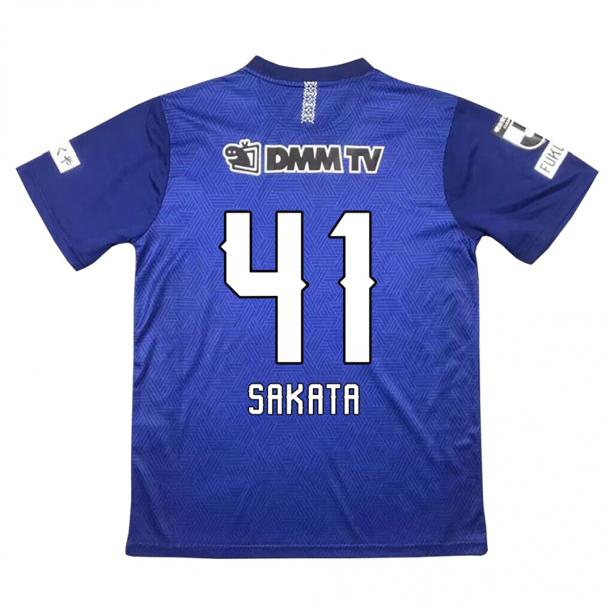 Vaikiškas Daiki Sakata #41 Tamsiai Mėlyna Namų Marškinėliai 2024/25 T-Shirt