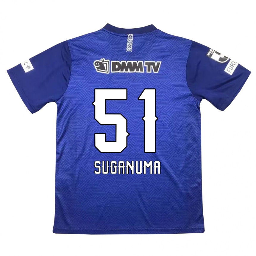 Vaikiškas Kazuaki Suganuma #51 Tamsiai Mėlyna Namų Marškinėliai 2024/25 T-Shirt