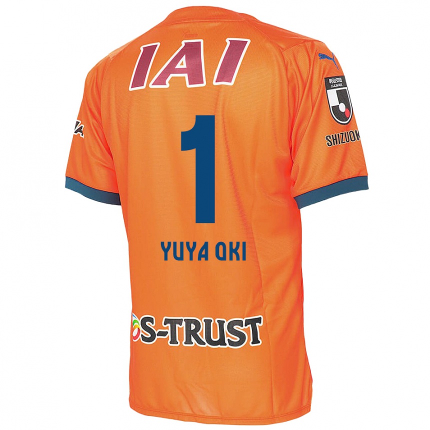 Vaikiškas Yuya Oki #1 Oranžinė Mėlyna Namų Marškinėliai 2024/25 T-Shirt