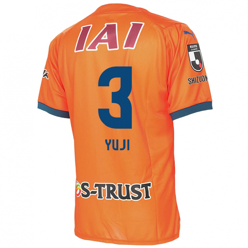 Vaikiškas Yuji Takahashi #3 Oranžinė Mėlyna Namų Marškinėliai 2024/25 T-Shirt