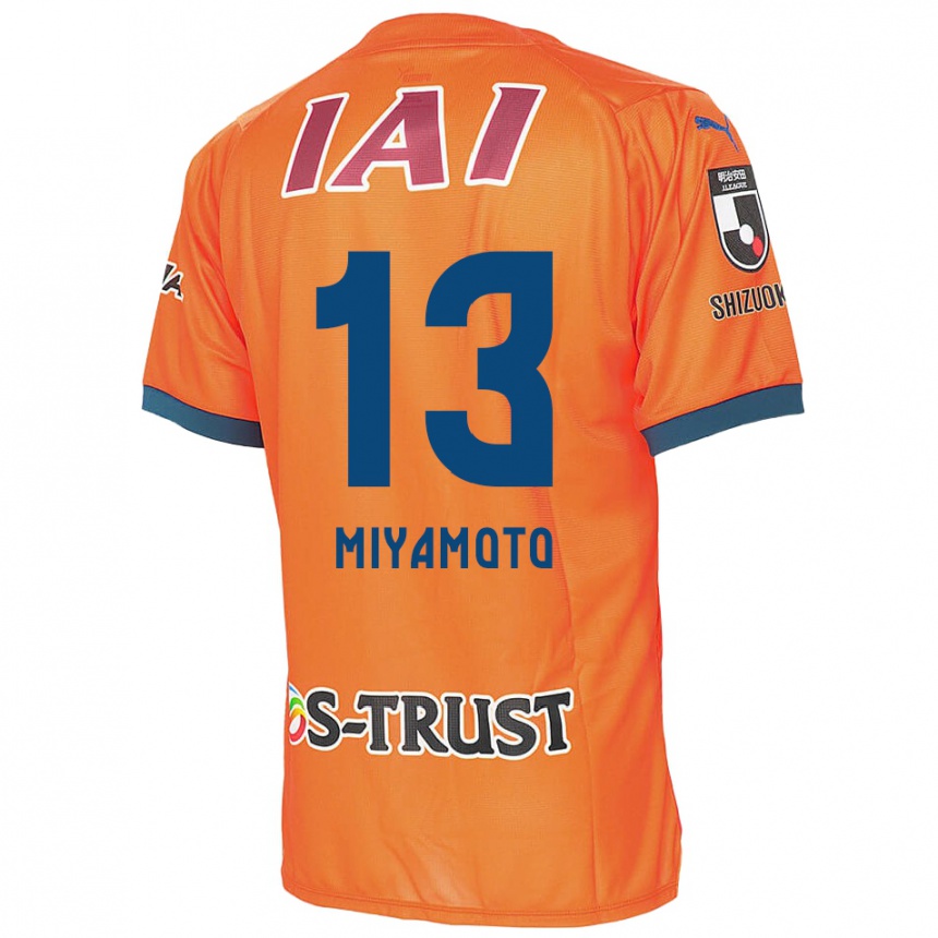 Vaikiškas Kota Miyamoto #13 Oranžinė Mėlyna Namų Marškinėliai 2024/25 T-Shirt