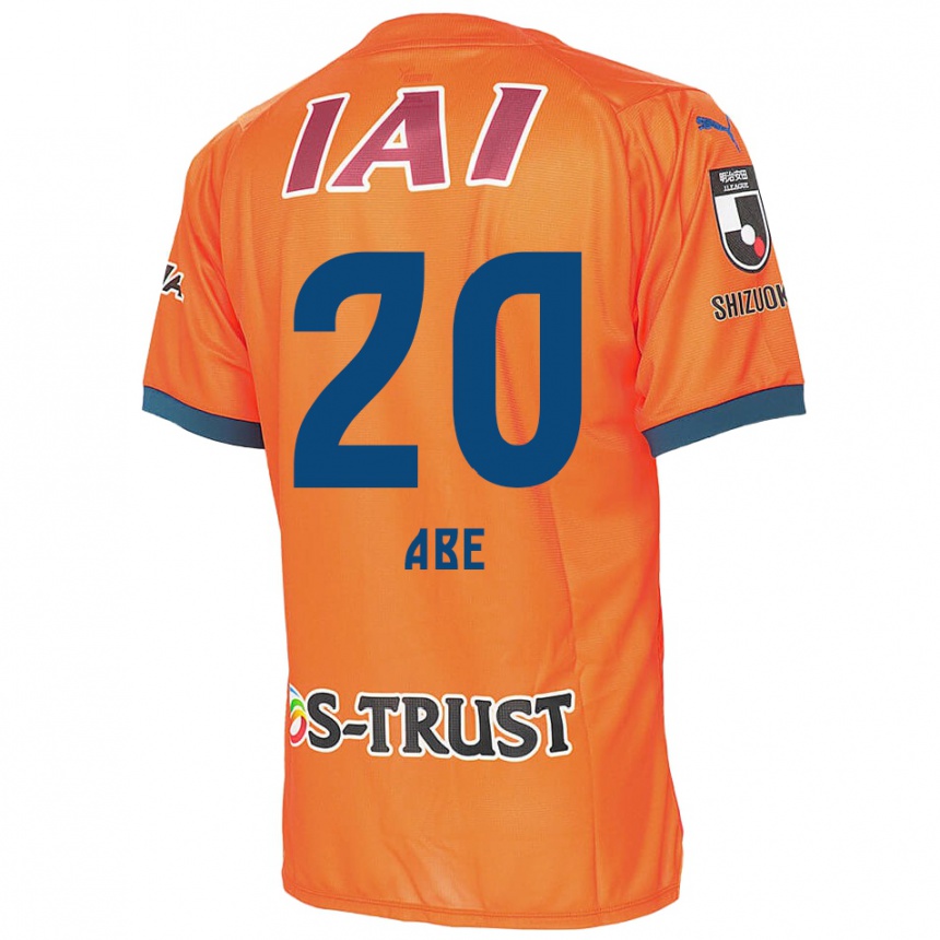 Vaikiškas Ryoya Abe #20 Oranžinė Mėlyna Namų Marškinėliai 2024/25 T-Shirt