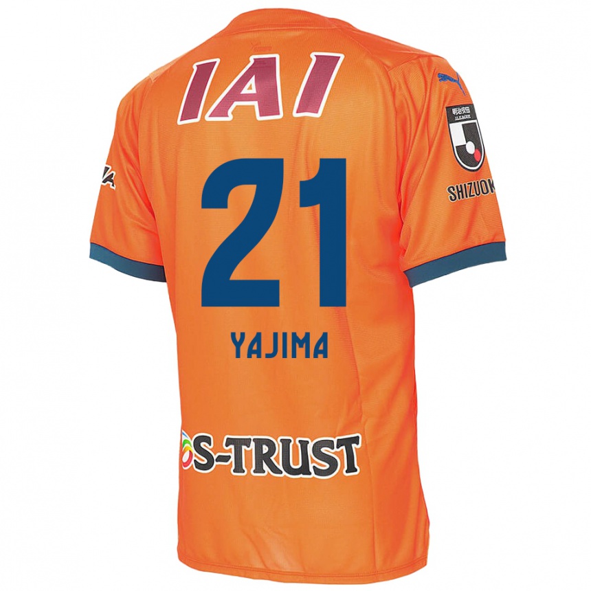 Vaikiškas Shinya Yajima #21 Oranžinė Mėlyna Namų Marškinėliai 2024/25 T-Shirt