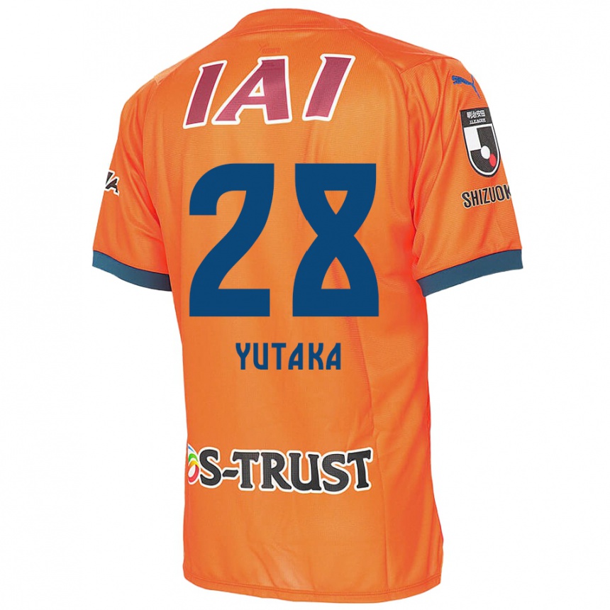 Vaikiškas Yutaka Yoshida #28 Oranžinė Mėlyna Namų Marškinėliai 2024/25 T-Shirt