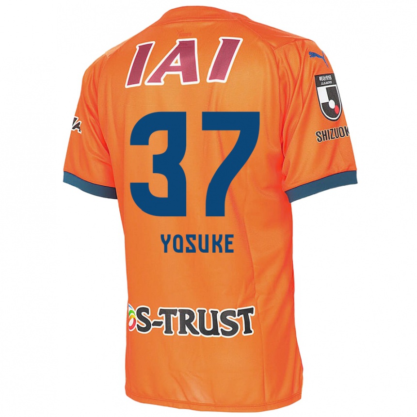 Vaikiškas Yosuke Morishige #37 Oranžinė Mėlyna Namų Marškinėliai 2024/25 T-Shirt