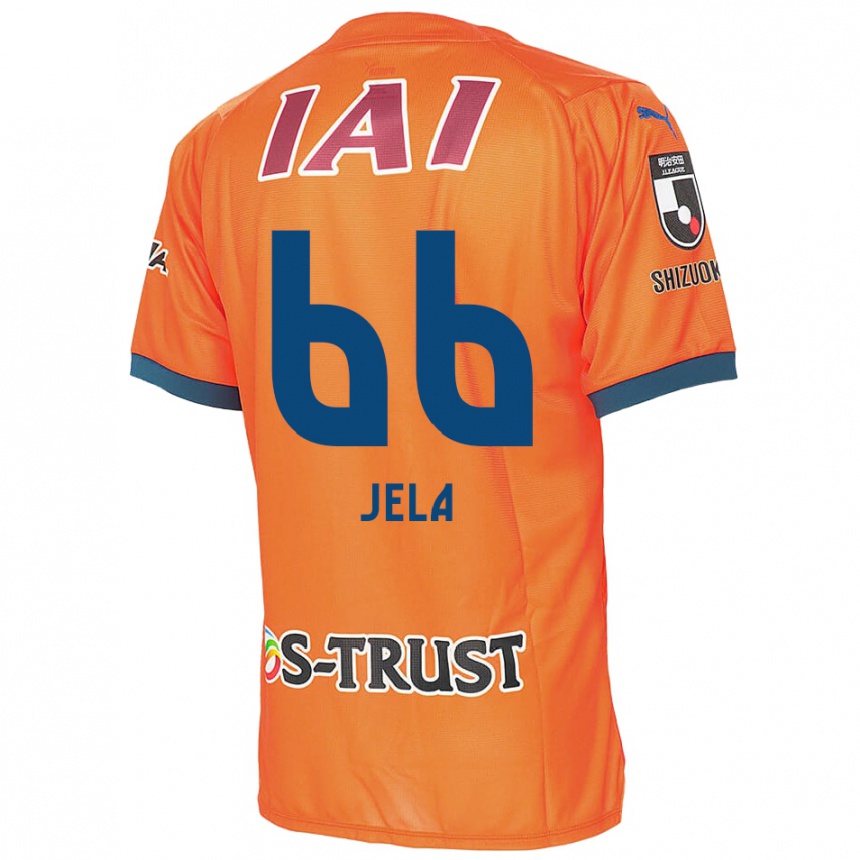 Vaikiškas Jelani Reshaun Sumiyoshi #66 Oranžinė Mėlyna Namų Marškinėliai 2024/25 T-Shirt