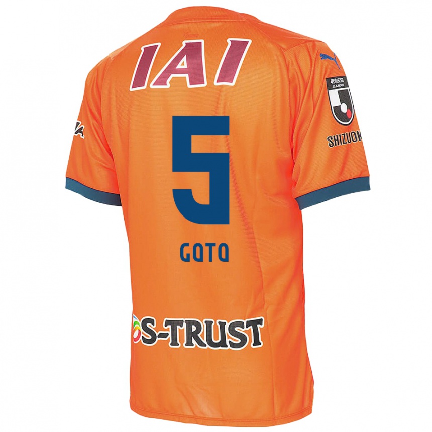 Vaikiškas Keita Goto #5 Oranžinė Mėlyna Namų Marškinėliai 2024/25 T-Shirt