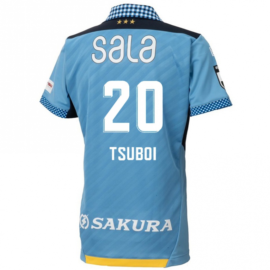 Vaikiškas Yuya Tsuboi #20 Mėlyna Juoda Namų Marškinėliai 2024/25 T-Shirt