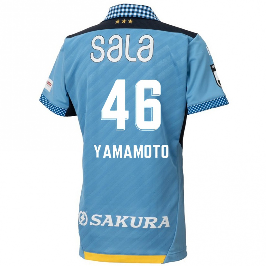 Vaikiškas Shota Yamamoto #46 Mėlyna Juoda Namų Marškinėliai 2024/25 T-Shirt