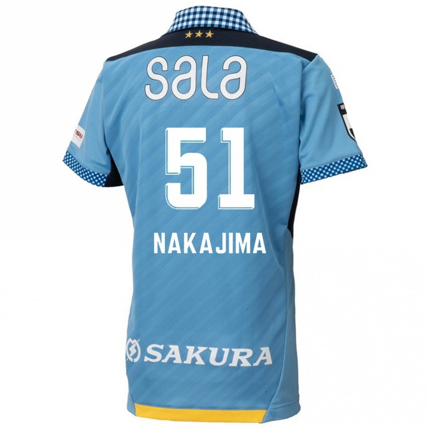 Vaikiškas Keitaro Nakajima #51 Mėlyna Juoda Namų Marškinėliai 2024/25 T-Shirt